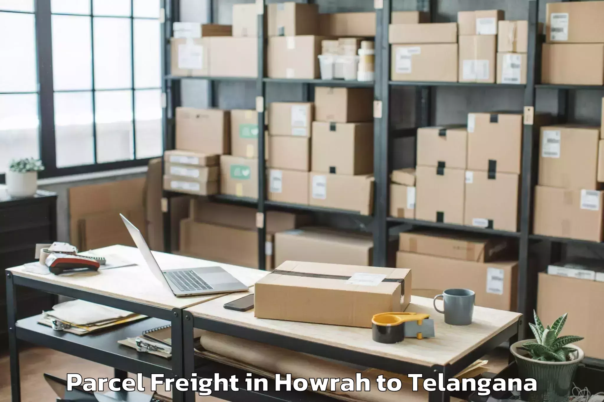 Hassle-Free Howrah to Suriapet Parcel Freight